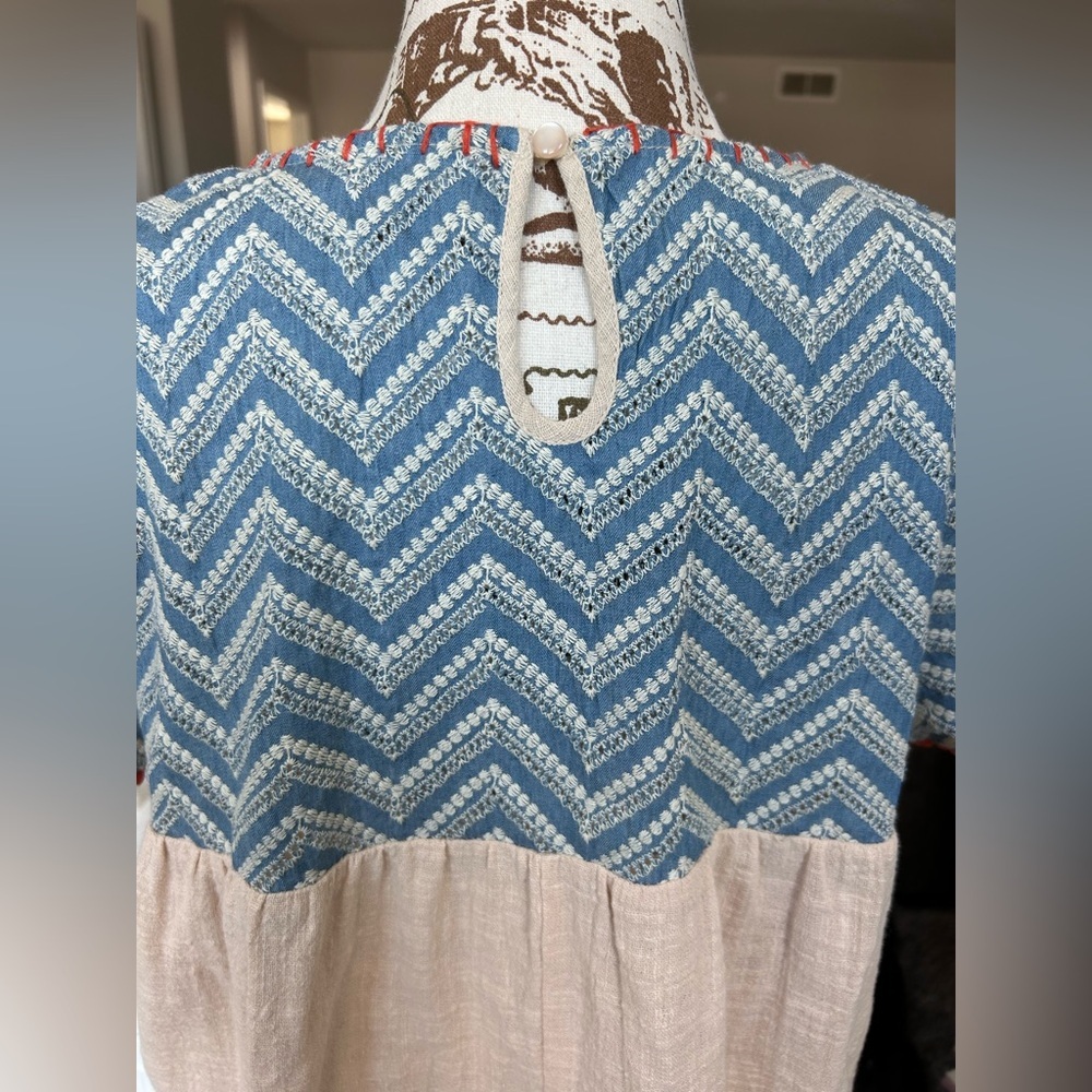 THML Like New 100% Cotton Coastal Spring Summer Top size Medium - Picture 5 of 12
